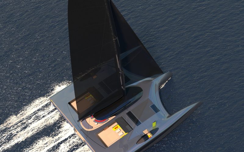 Domus is a 130FT Trimaran Concept With An Aim To Be Completely Emission-free