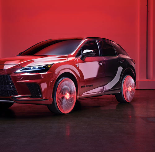 2023 Lexus RX Ruby Red Rims