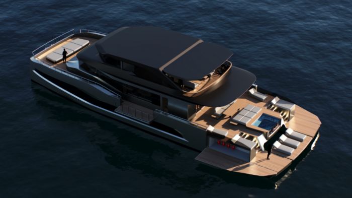 Cosmopolitan Yachts Unveils the 110-Foot Beach Club Explorer Catamaran: A New Era in Sustainable Luxury